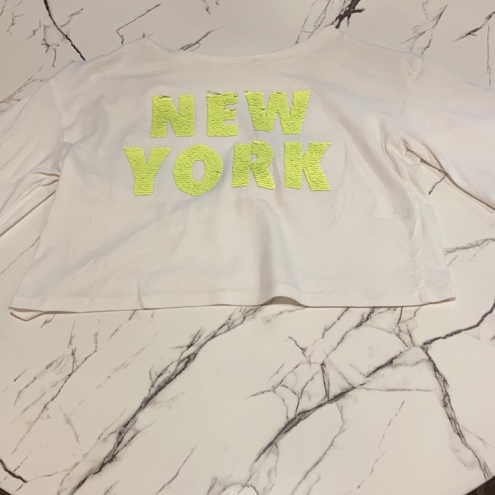 White New York sequin shirt